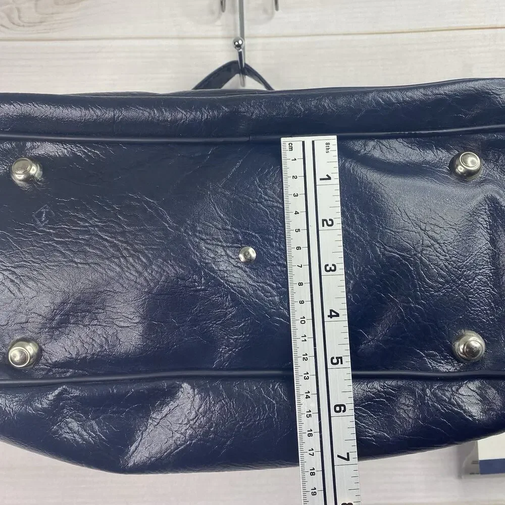 RETRO Vtg Samsonite Silhouette Weekender Bag Luggage Navy Survivor Sample NOS